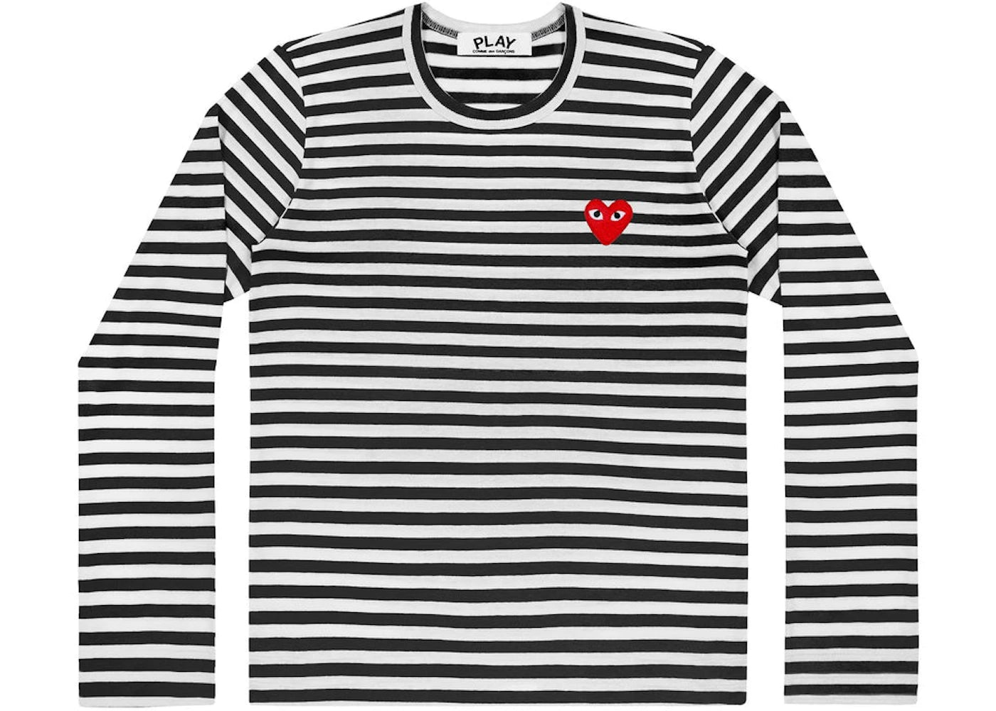 Comme des Garcons Play Women's Striped Long Sleeve T-shirt Black/White