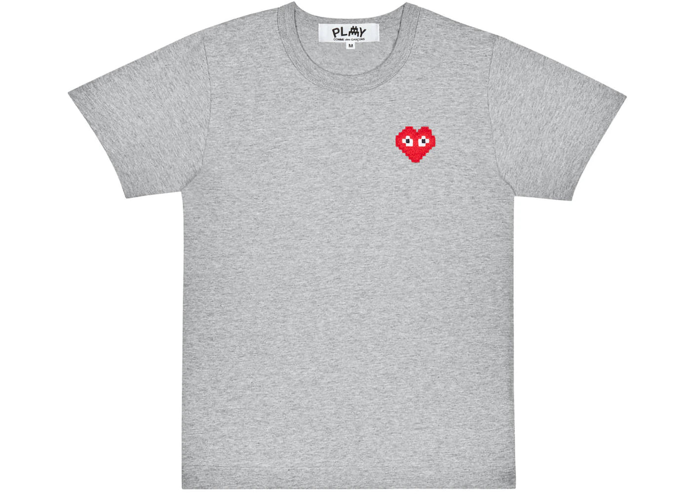 Comme des Garcons PLAY Play x Invader Women's T-Shirt Top Grey