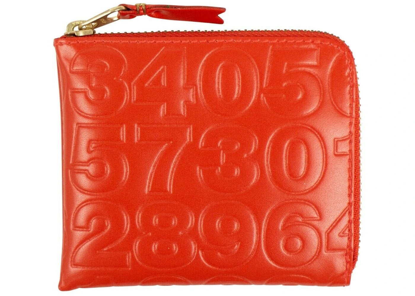 Comme des Garcons SA310ED Wallet Number Embossed Orange