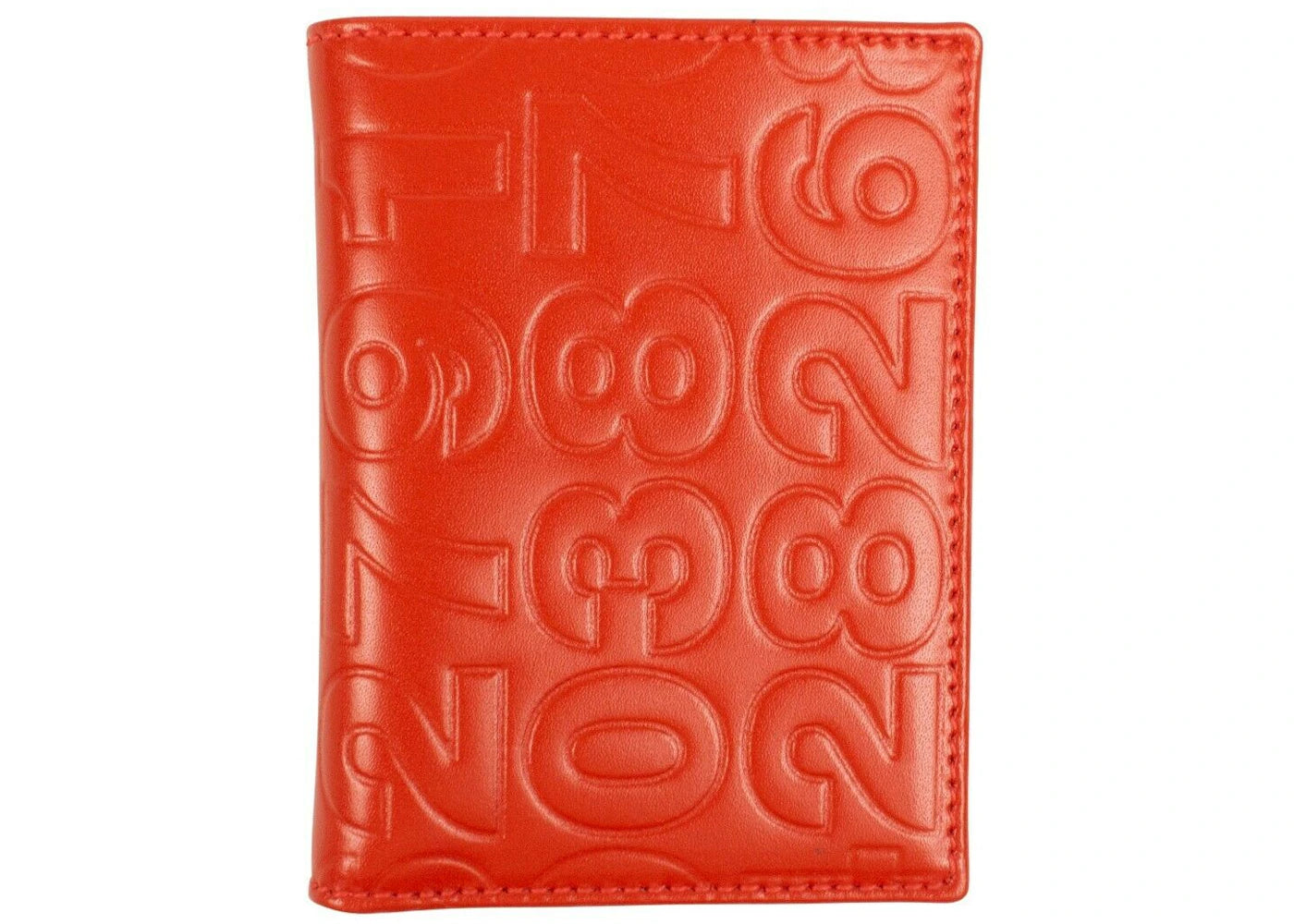 Comme des Garcons SA620ED Card Holder Number Embossed Orange