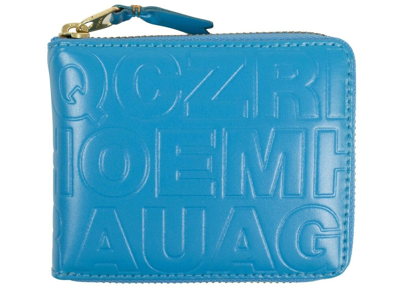 Comme des Garcons SA710EC Wallet Letter QCZR Embossed Blue