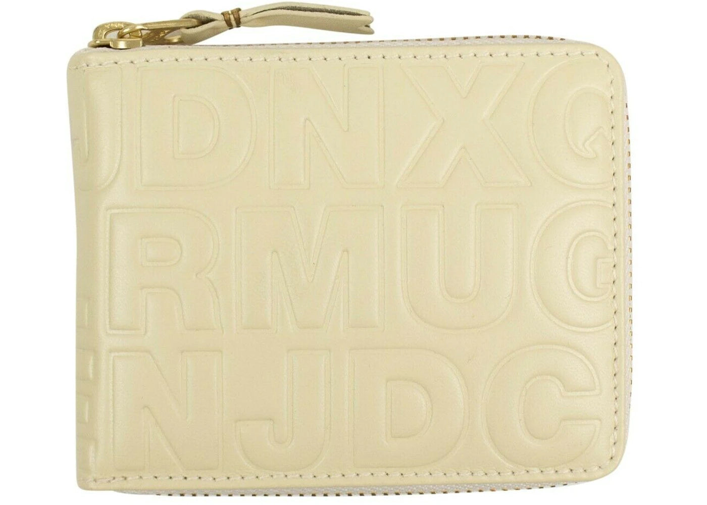 Comme des Garcons SA710EC Wallet Letter DNXQ Embossed Off-White