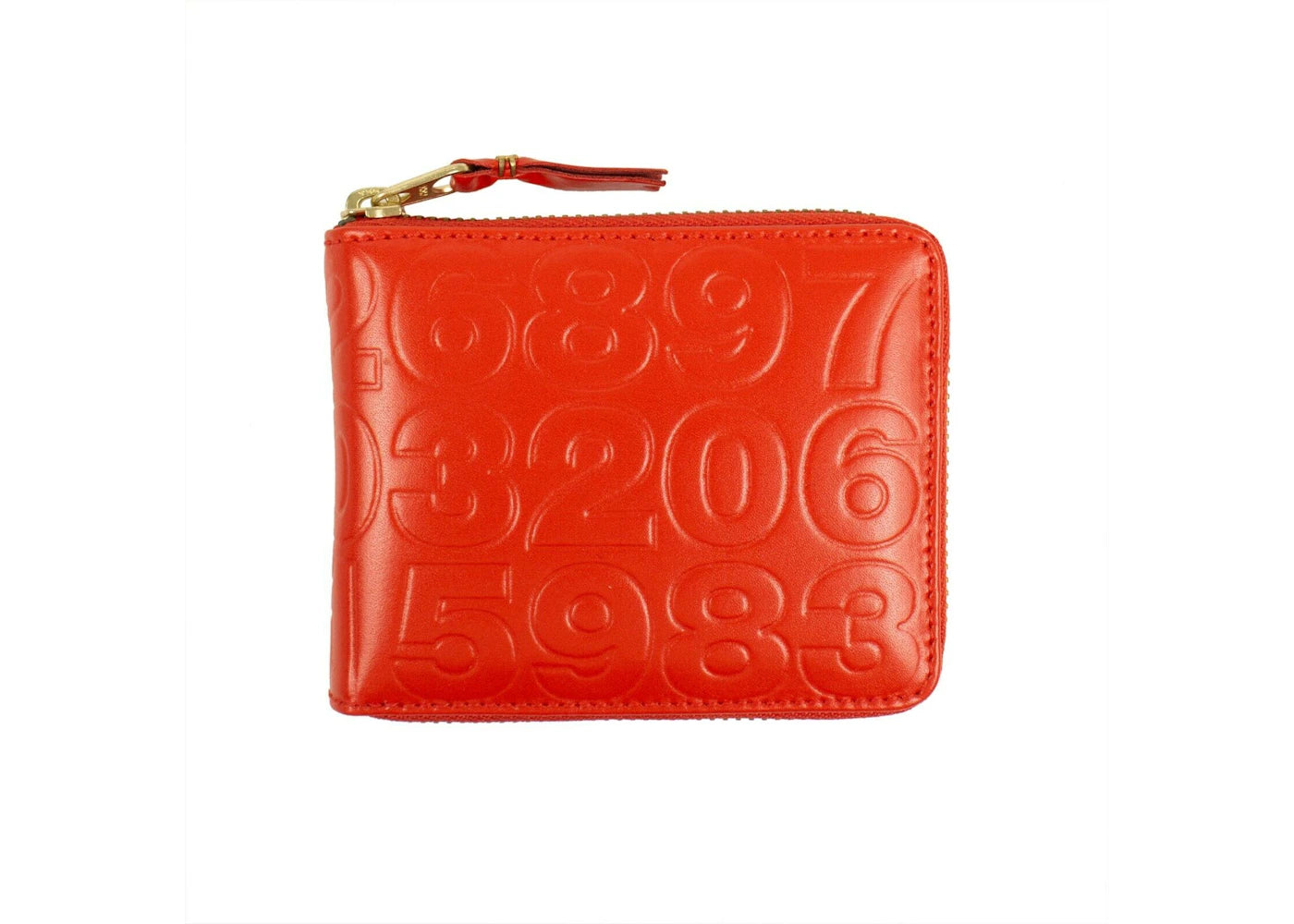 Comme des Garcons SA710ED Wallet Number Embossed Orange