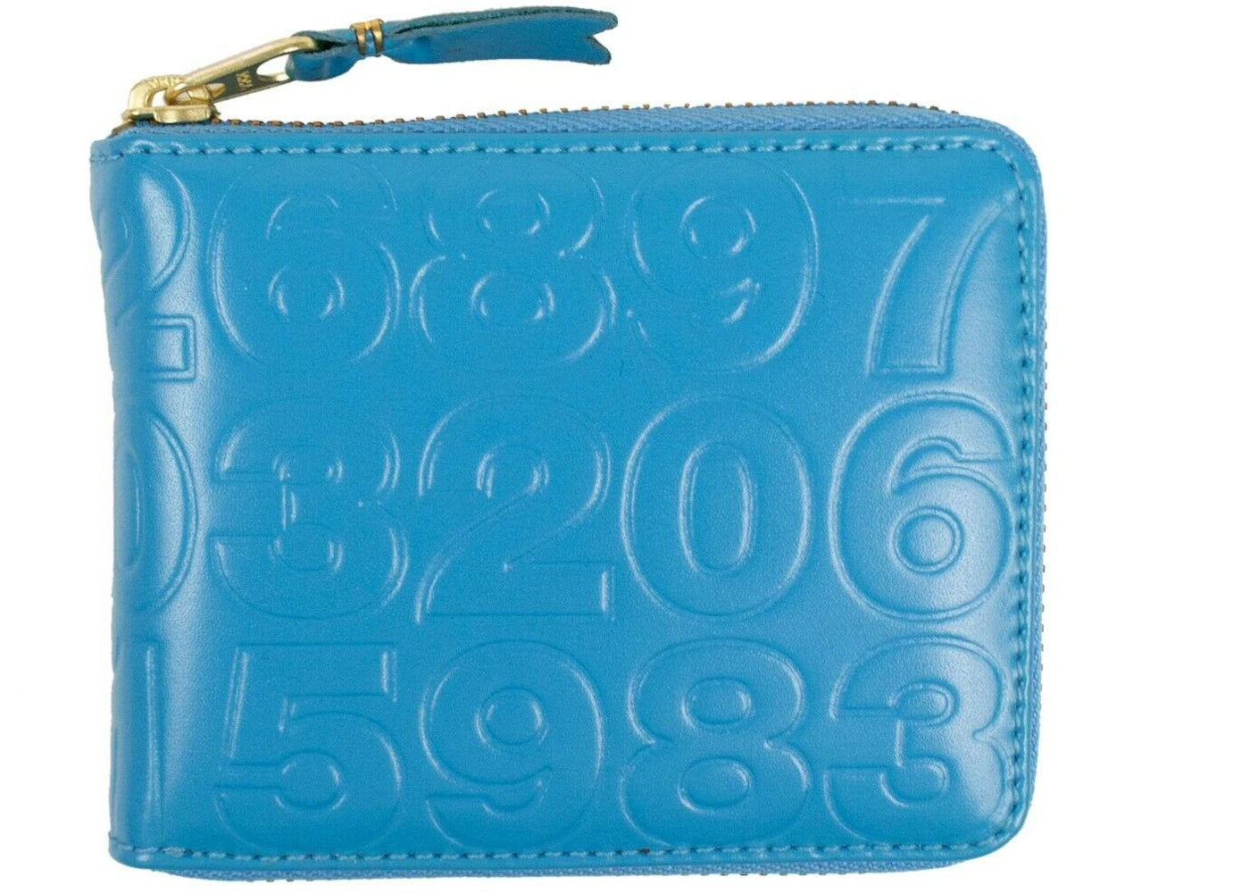 Comme des Garcons SA710ED Wallet Number Embossed Blue