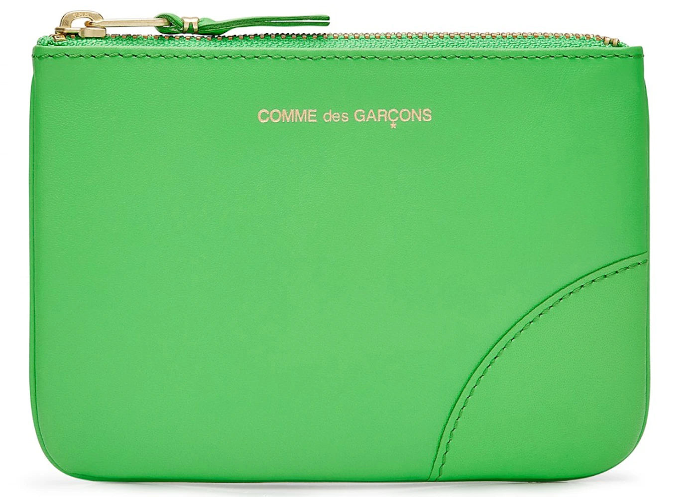 Comme des Garcons SA8100C Colour Plain Wallet Green