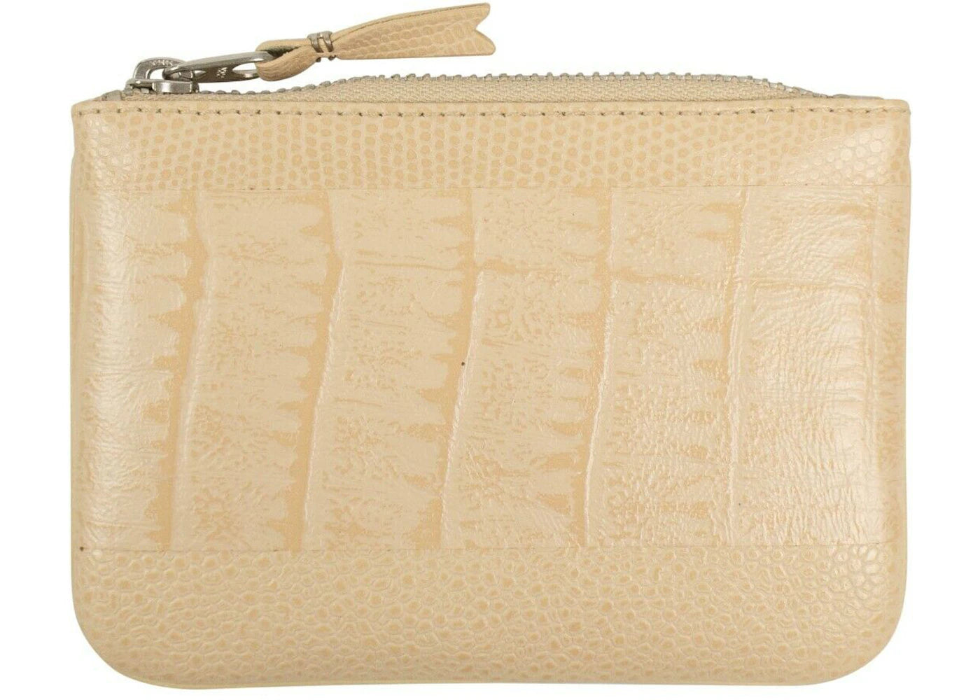 Comme des Garcons SA8100RP Wallet Reptile Embossed Off-White