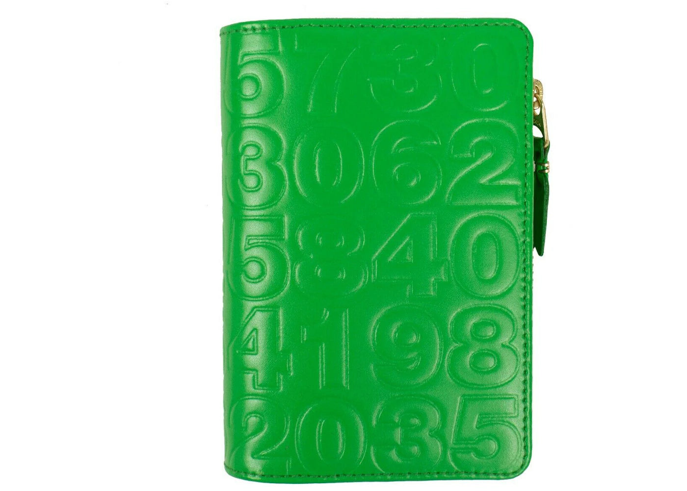 Comme des Garcons SA820ED Wallet Number Embossed Green