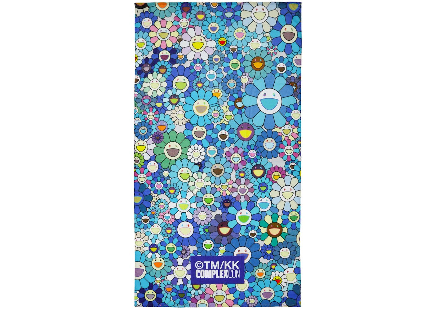 Takashi Murakami Blue Flower Towel