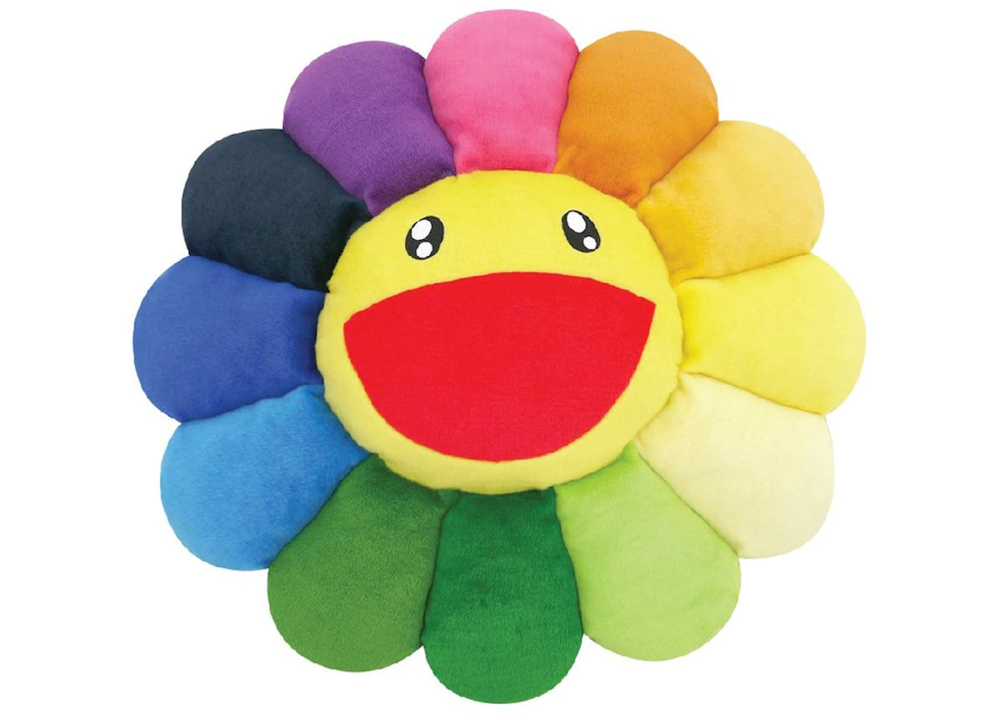 Takashi Murakami Flower Plush 1M Rainbow/Yellow