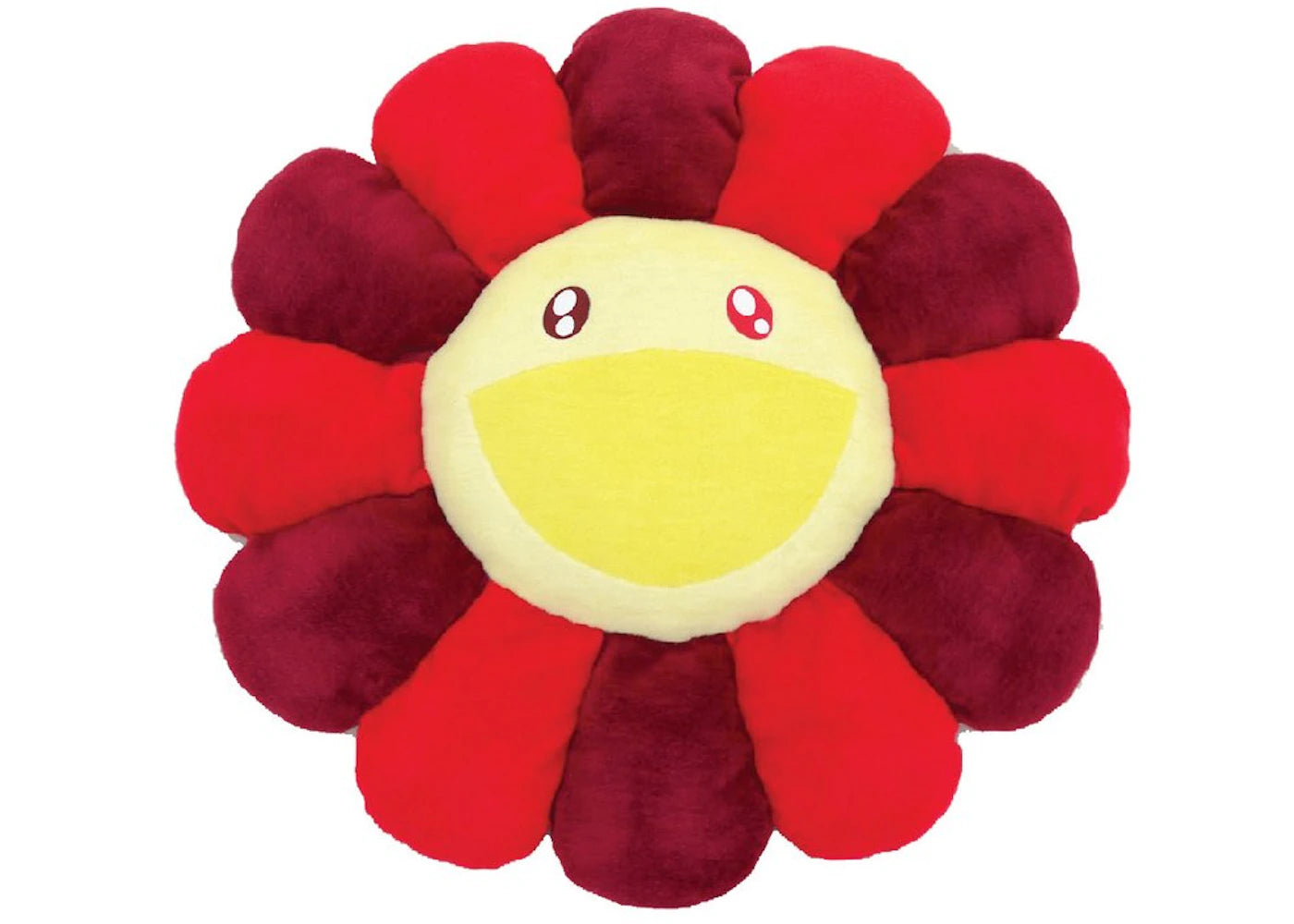 Takashi Murakami Flower Plush 1M Red/Burgundy/Yellow