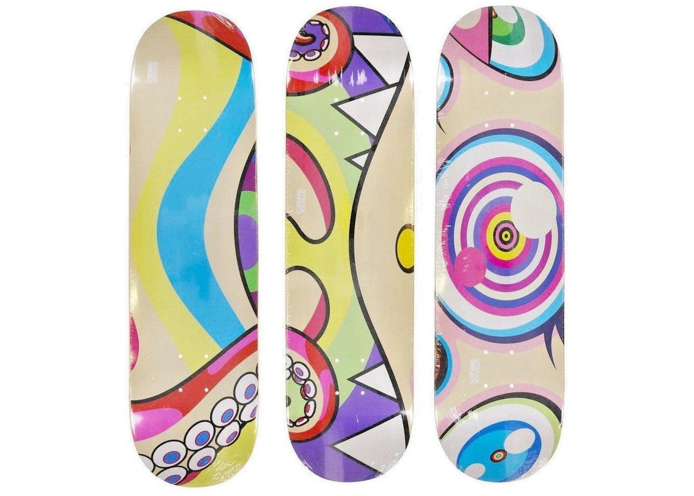 Takashi Murakami Octopus Skateboard Deck Set