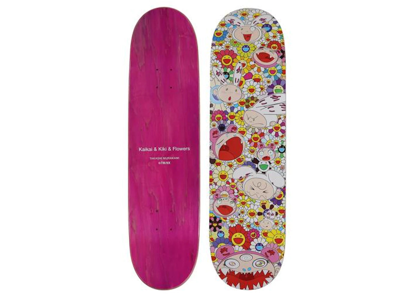 Takashi Murakami TMKK Character Skateboard Deck Rainbow