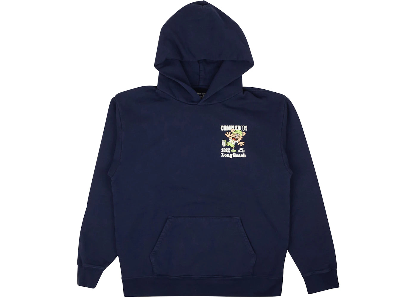 ComplexCon x Verdy Navy Logo Graphic Hoodie Blue