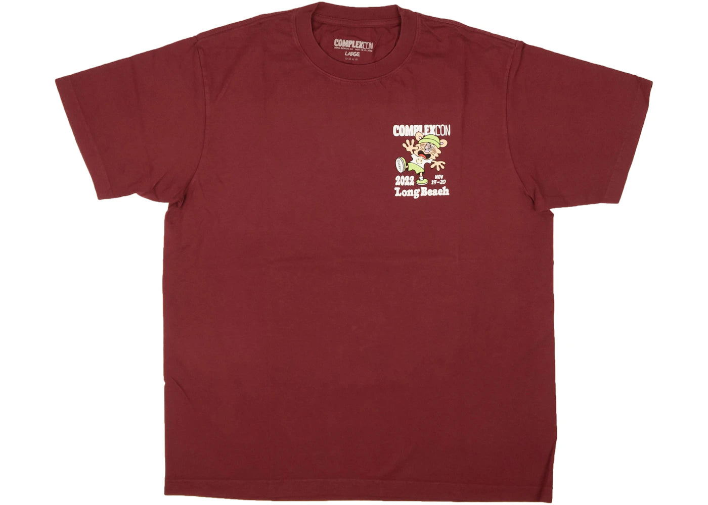 ComplexCon x Verdy Short Sleeve Logo T-Shirt Burgundy