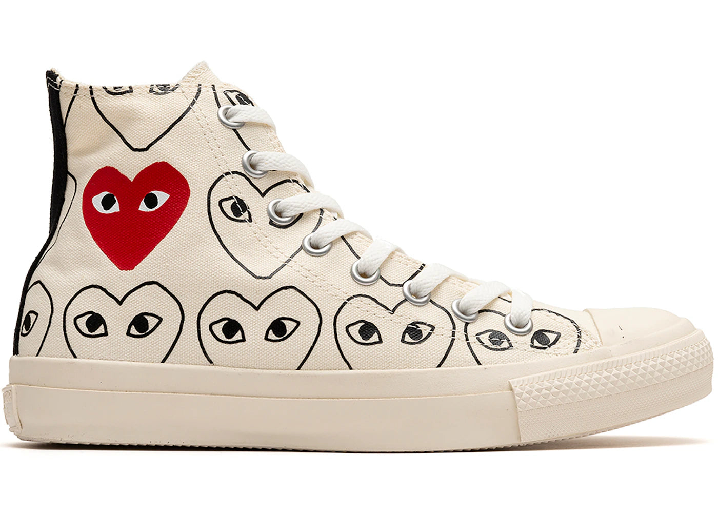 Converse Chuck Taylor All Star 70 Hi Comme des Garcons PLAY All-Over Natural