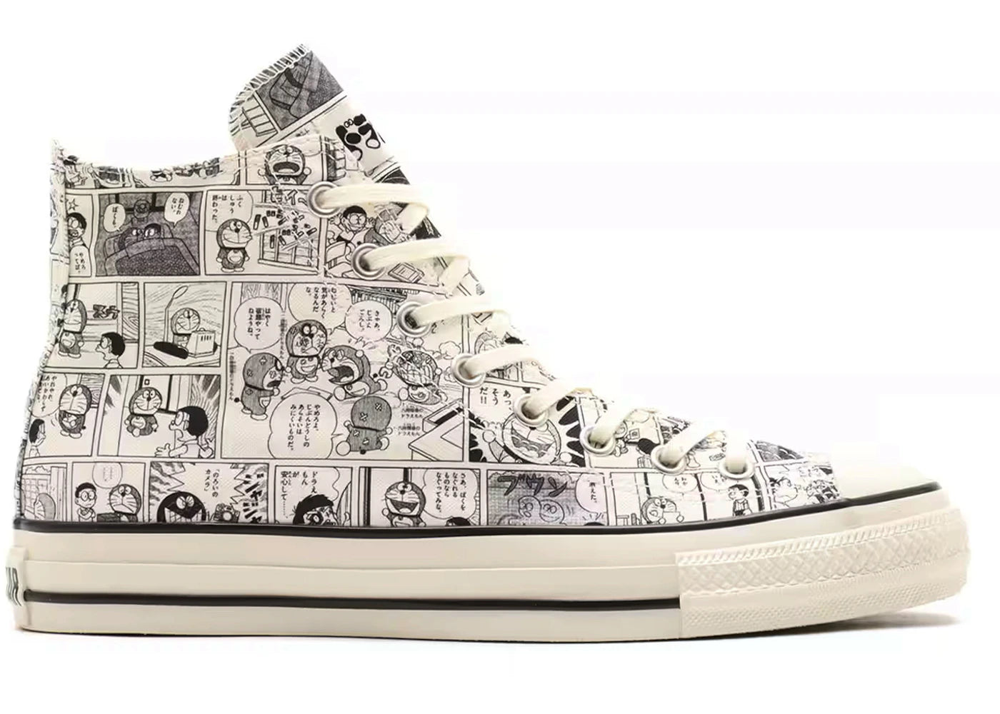 Converse Chuck Taylor All Star Aged CP Hi Doraemon Black White