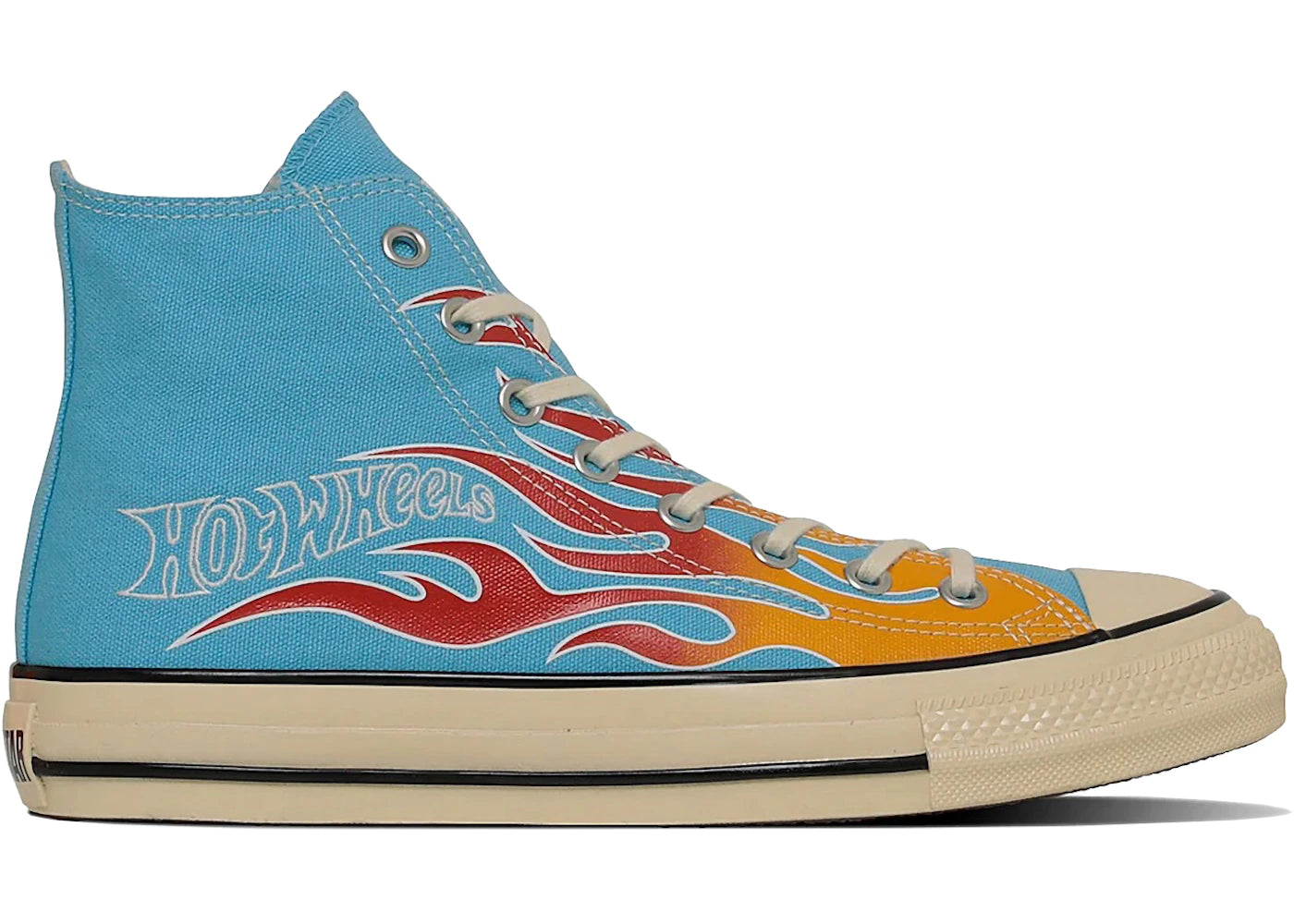 Converse Chuck Taylor All Star Hi Aged Hot Wheels Flames Sky Blue