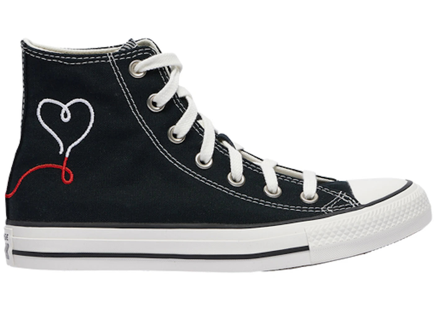 Converse Side Rings Converse Chuck Taylor All Star Hi Made with Love Black – Side Kicks