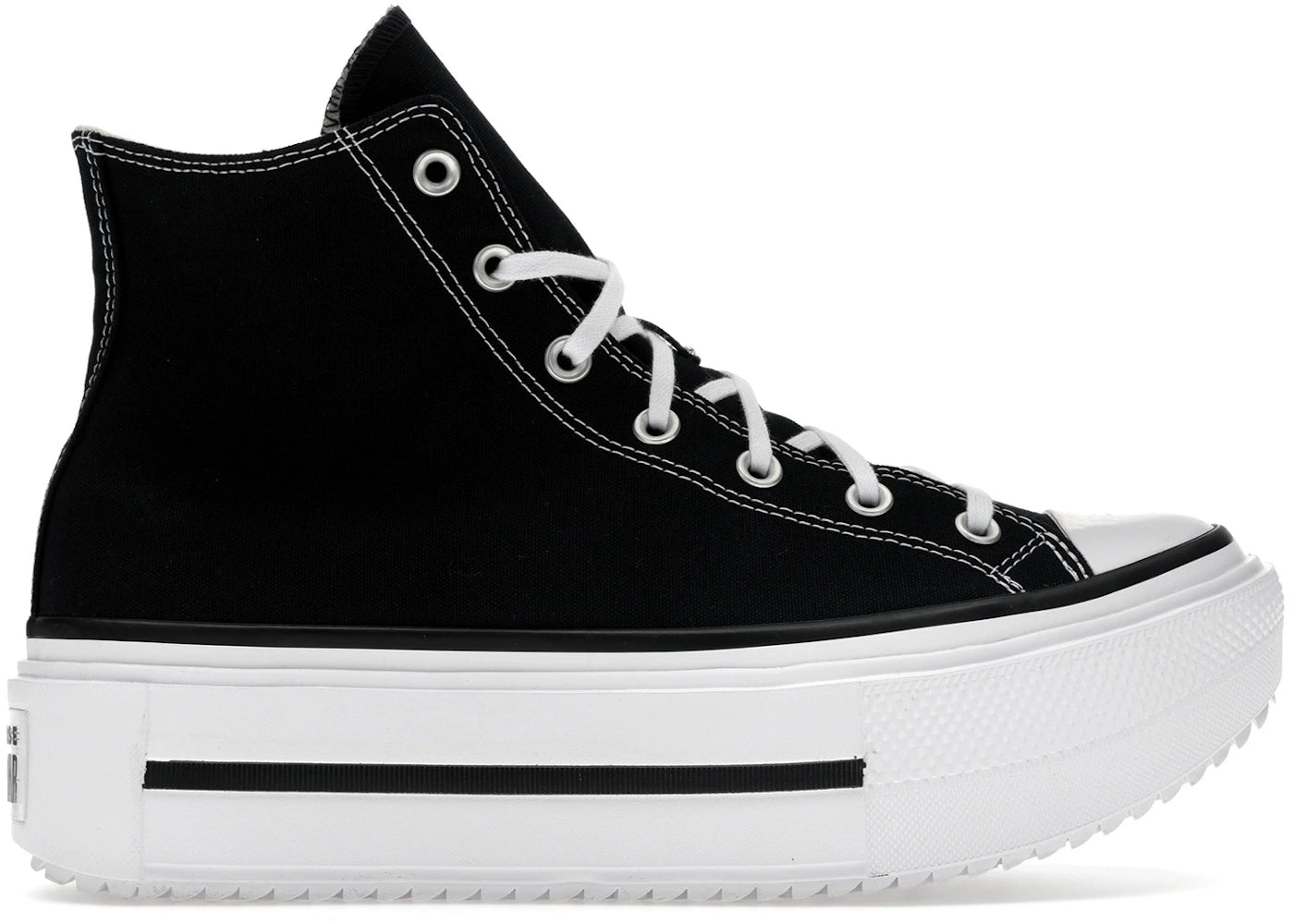 Converse Chuck Taylor All Star Lift Double Stack Hi Black White