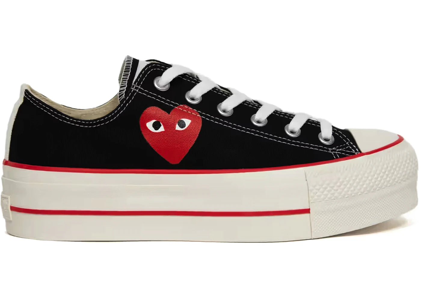 Converse Chuck Taylor All Star Low Platform Comme des Garçons PLAY Black