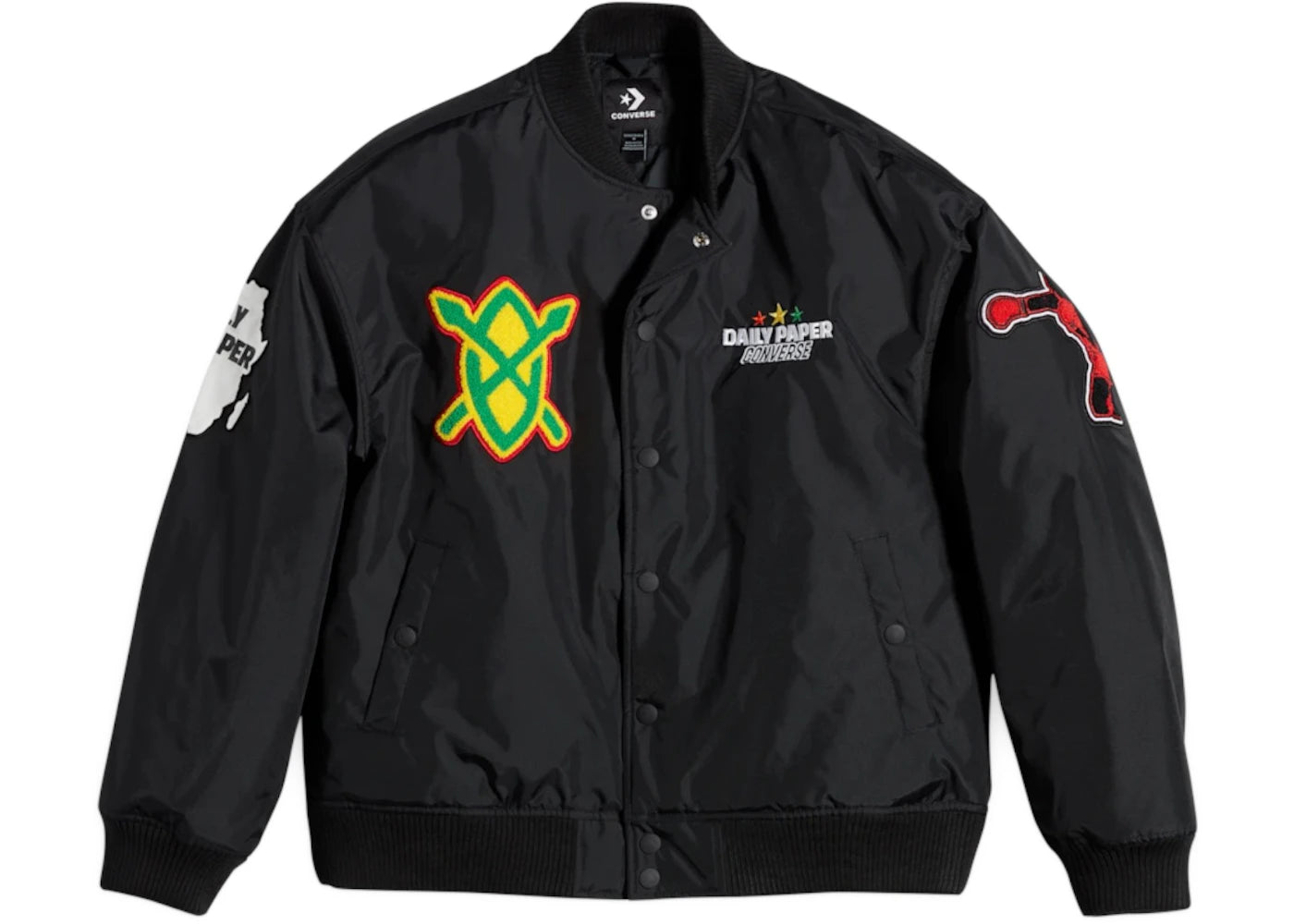Converse x Daily Paper Stadium Jacket Black