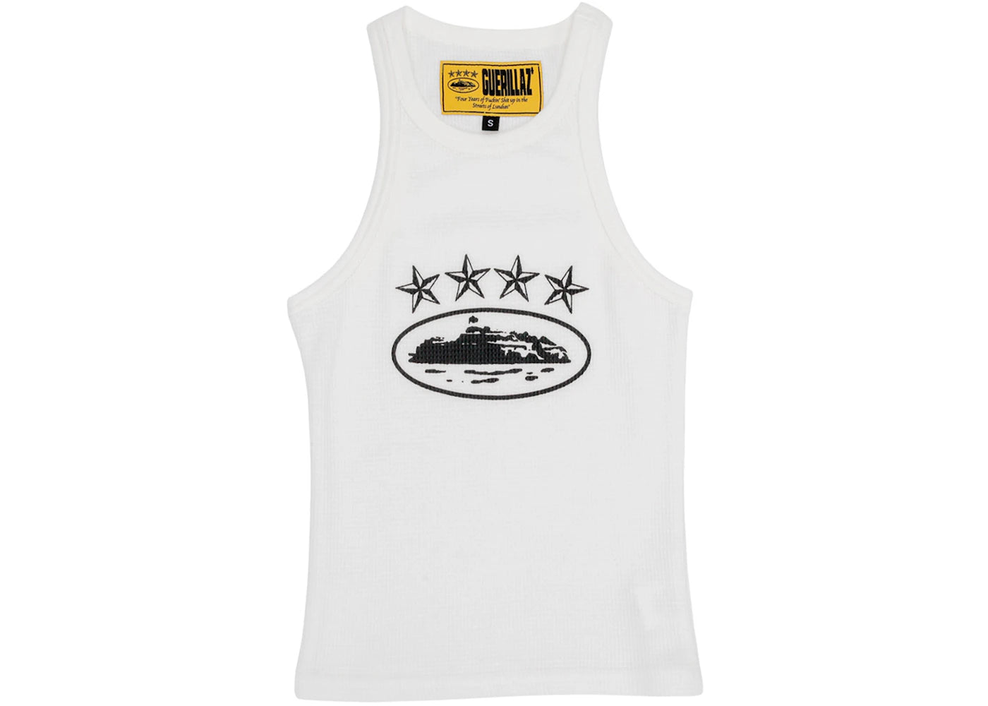 Corteiz 4Starz Alcatraz Womens Tank Top White