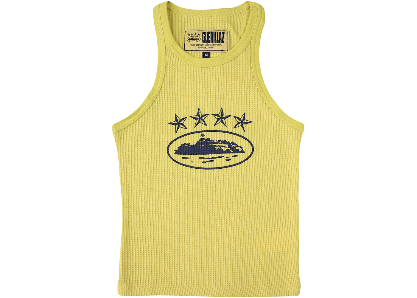 Corteiz 4Starz Alcatraz Womens Tank Top Yellow