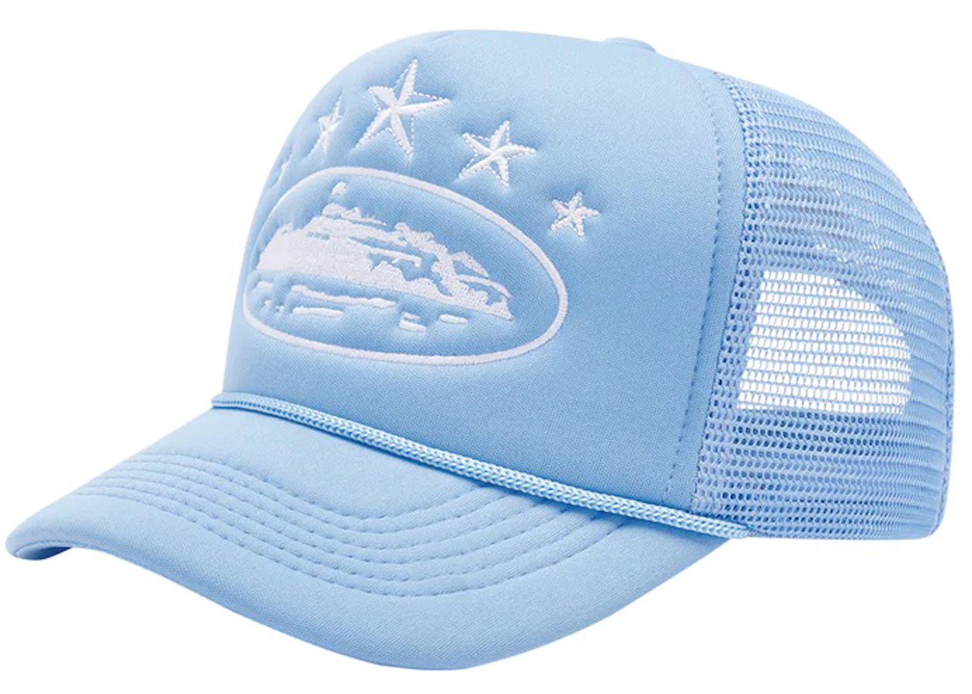 Corteiz 5 Starz Alcatraz Trucker Baby Blue