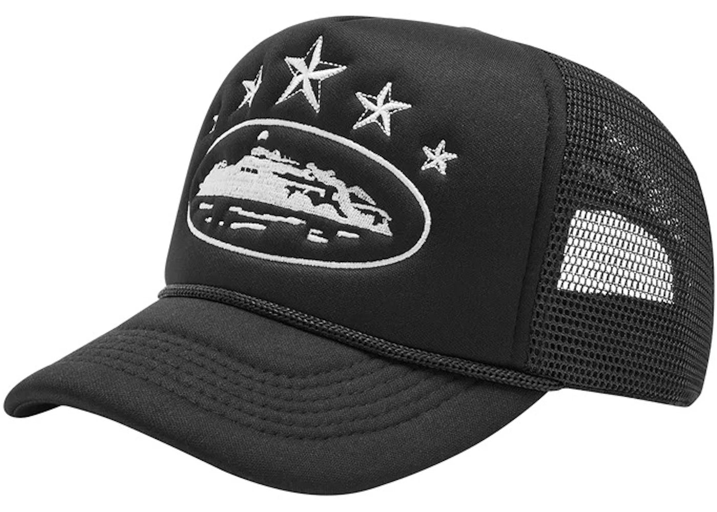 Corteiz 5 Starz Alcatraz Trucker Black