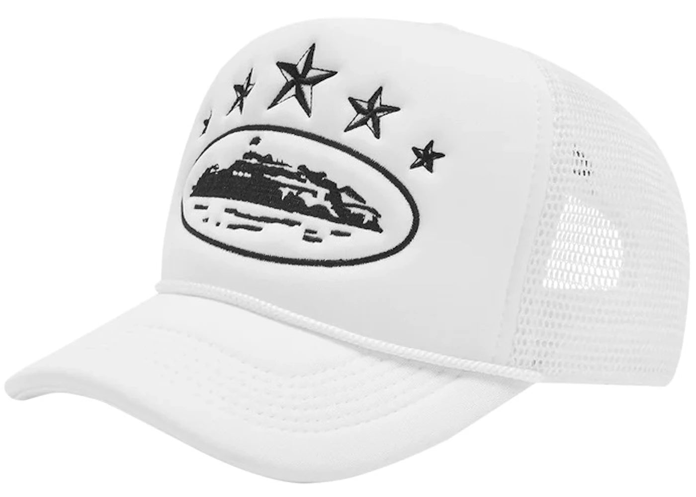 Corteiz 5 Starz Alcatraz Trucker White