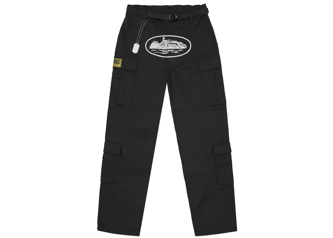 Corteiz 5 Starz Special Edition Black Guerillaz Cargo Pant Black