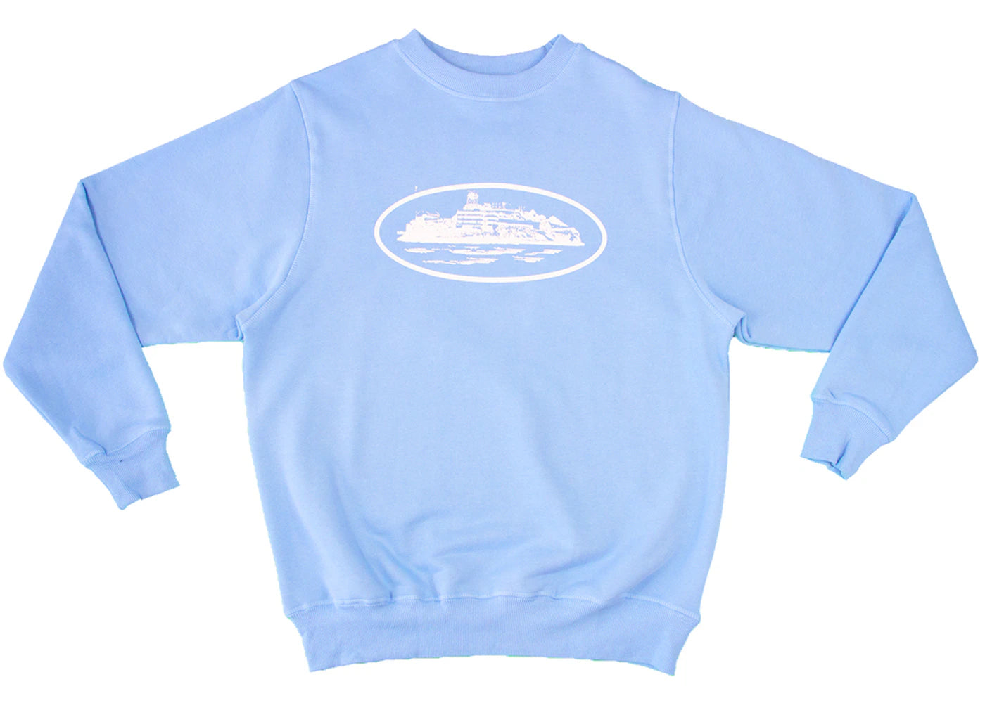 Corteiz Alcatraz Crewneck Sweatshirt Baby Blue