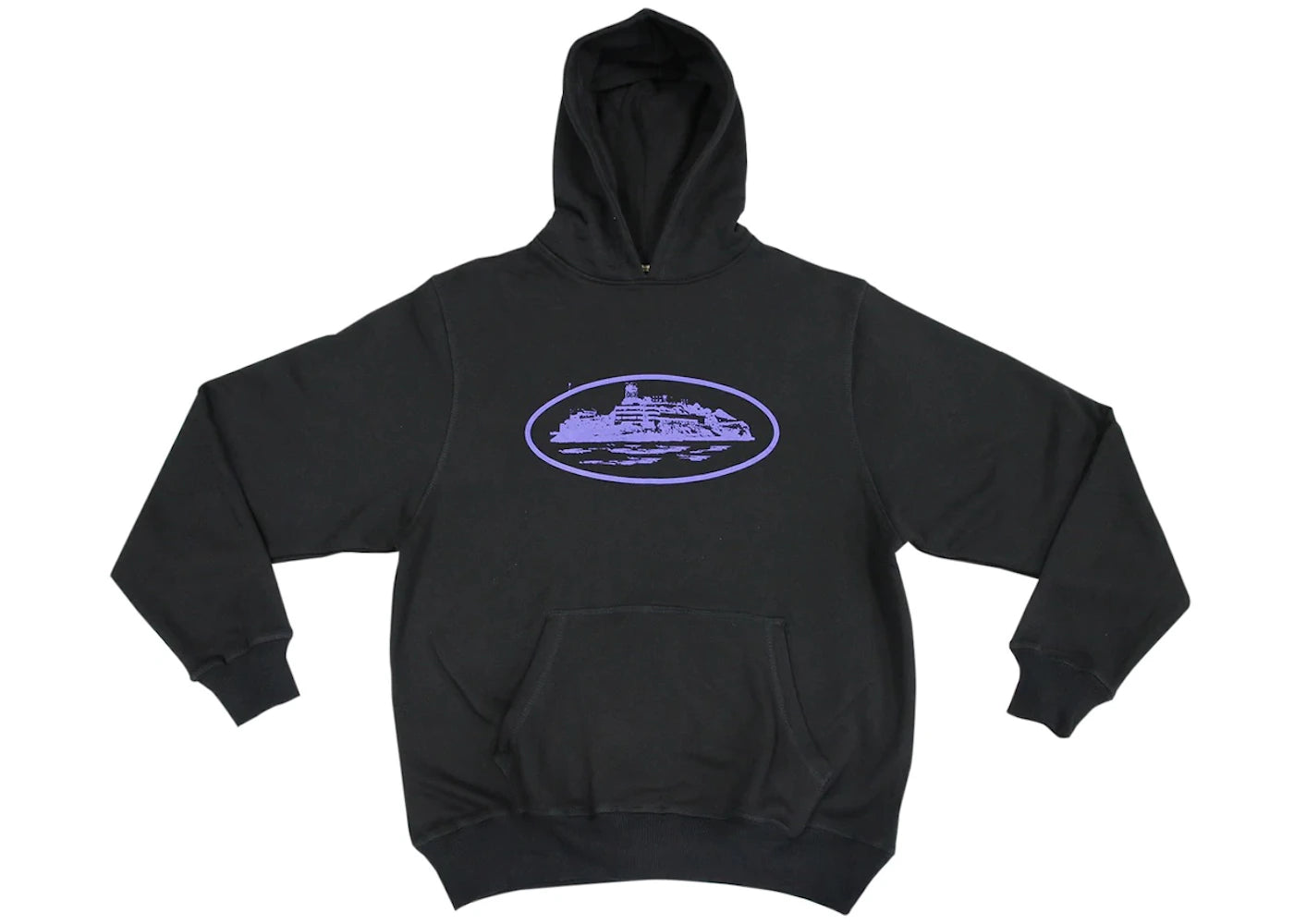 Corteiz Alcatraz Hoodie Black/Purple