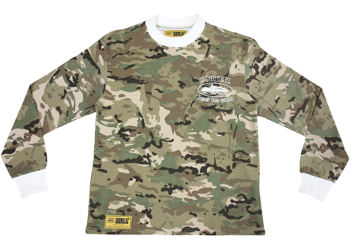 Corteiz Alcatraz Insignia Waffle Longsleeve Shirt Dutty Camo