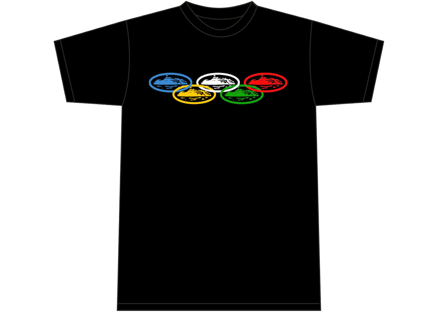 Corteiz Alcatraz Olympic T-shirt Black