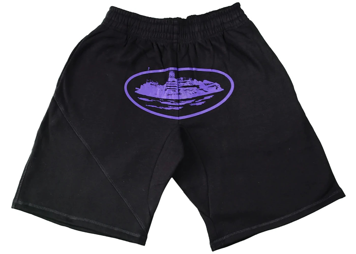 Corteiz Alcatraz Shorts Black/Purple