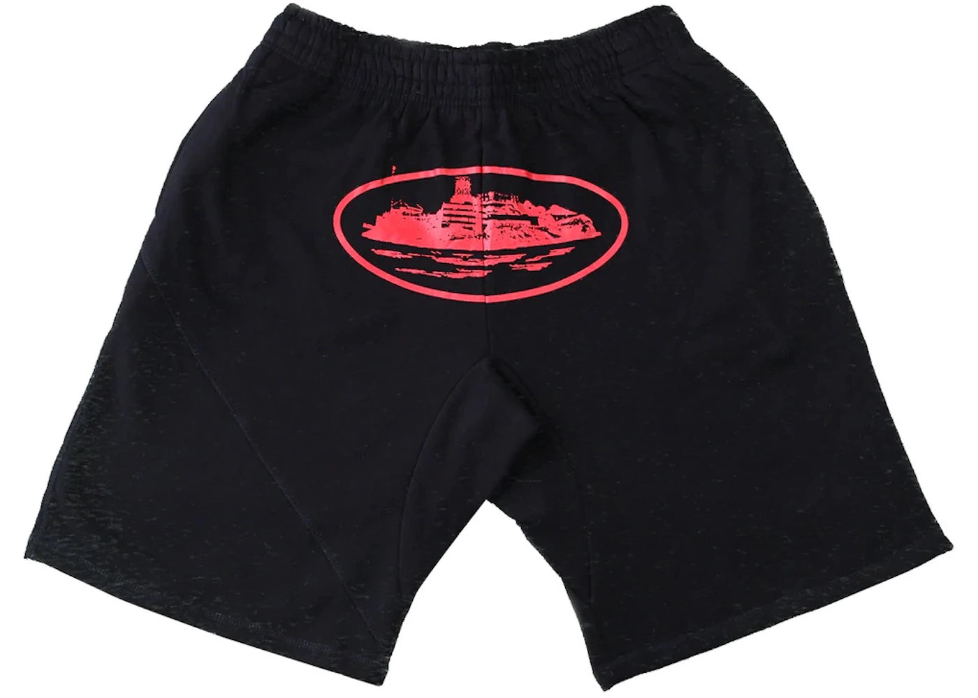 Corteiz Alcatraz Shorts Black/Red