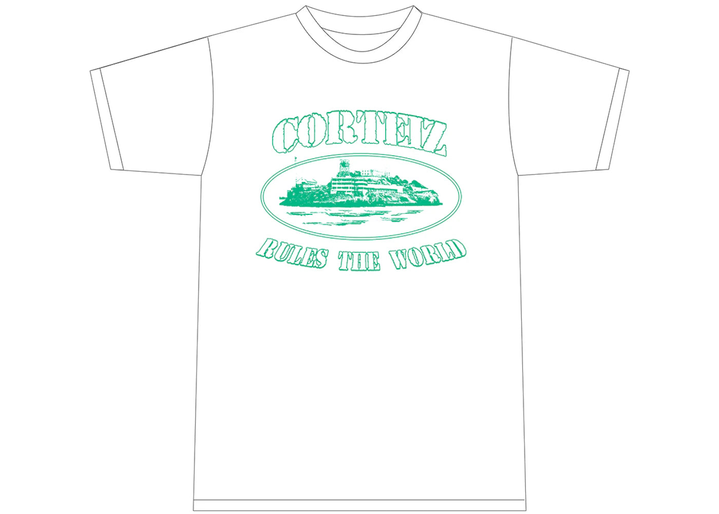 Corteiz Alcatraz T-shirt White