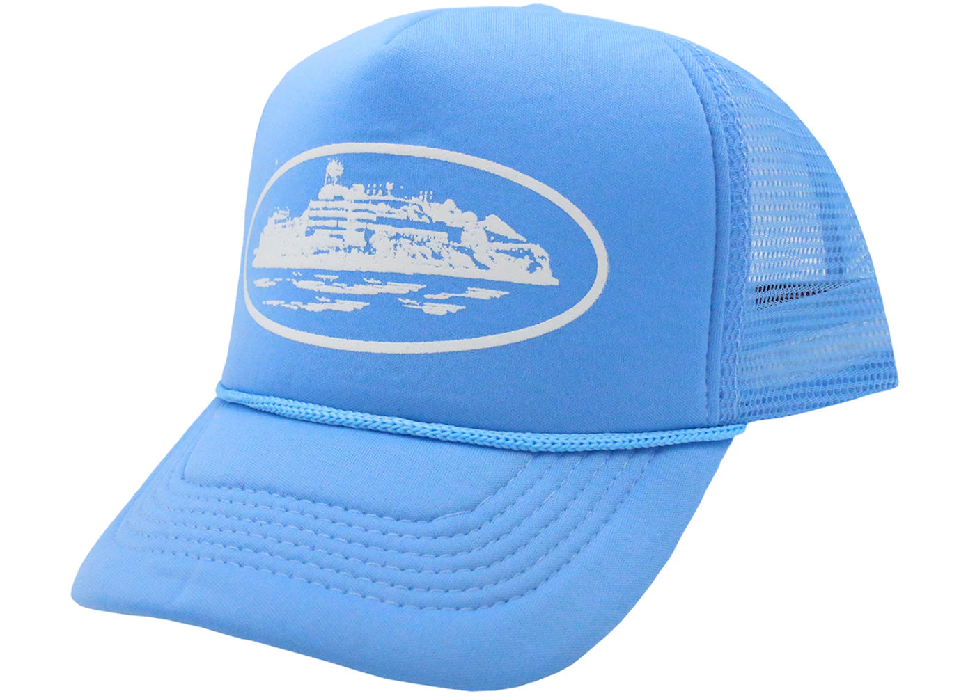 Corteiz Alcatraz Trucker Hat Baby Blue