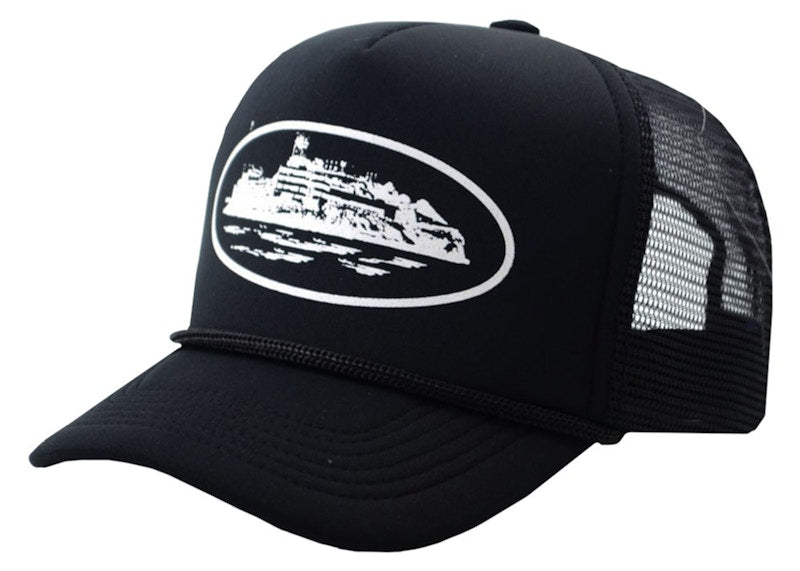 Corteiz Alcatraz Trucker Hat Black