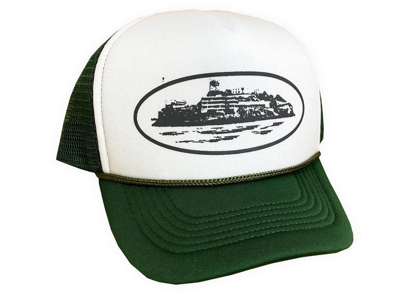 Corteiz Alcatraz Trucker Hat Green