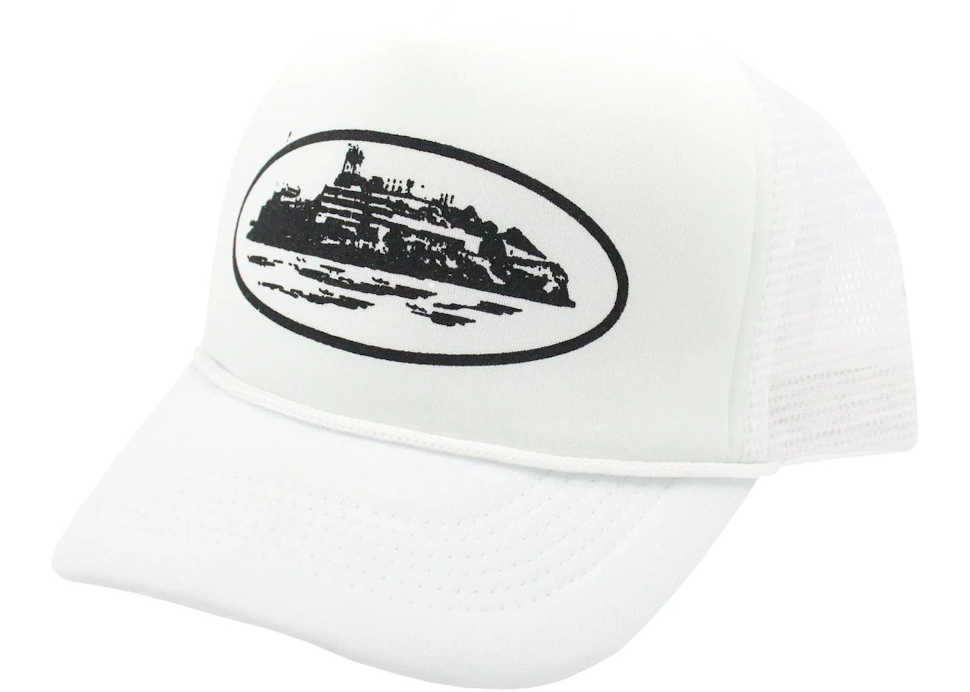 Corteiz Alcatraz Trucker Hat White