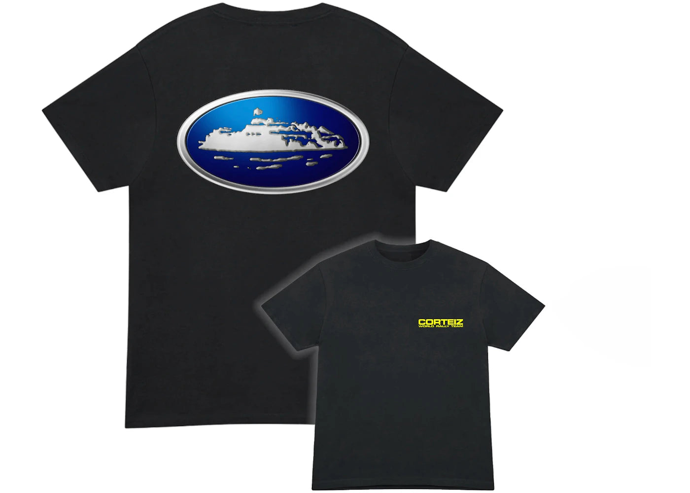 Corteiz Alcatraz World Rally Tee Black