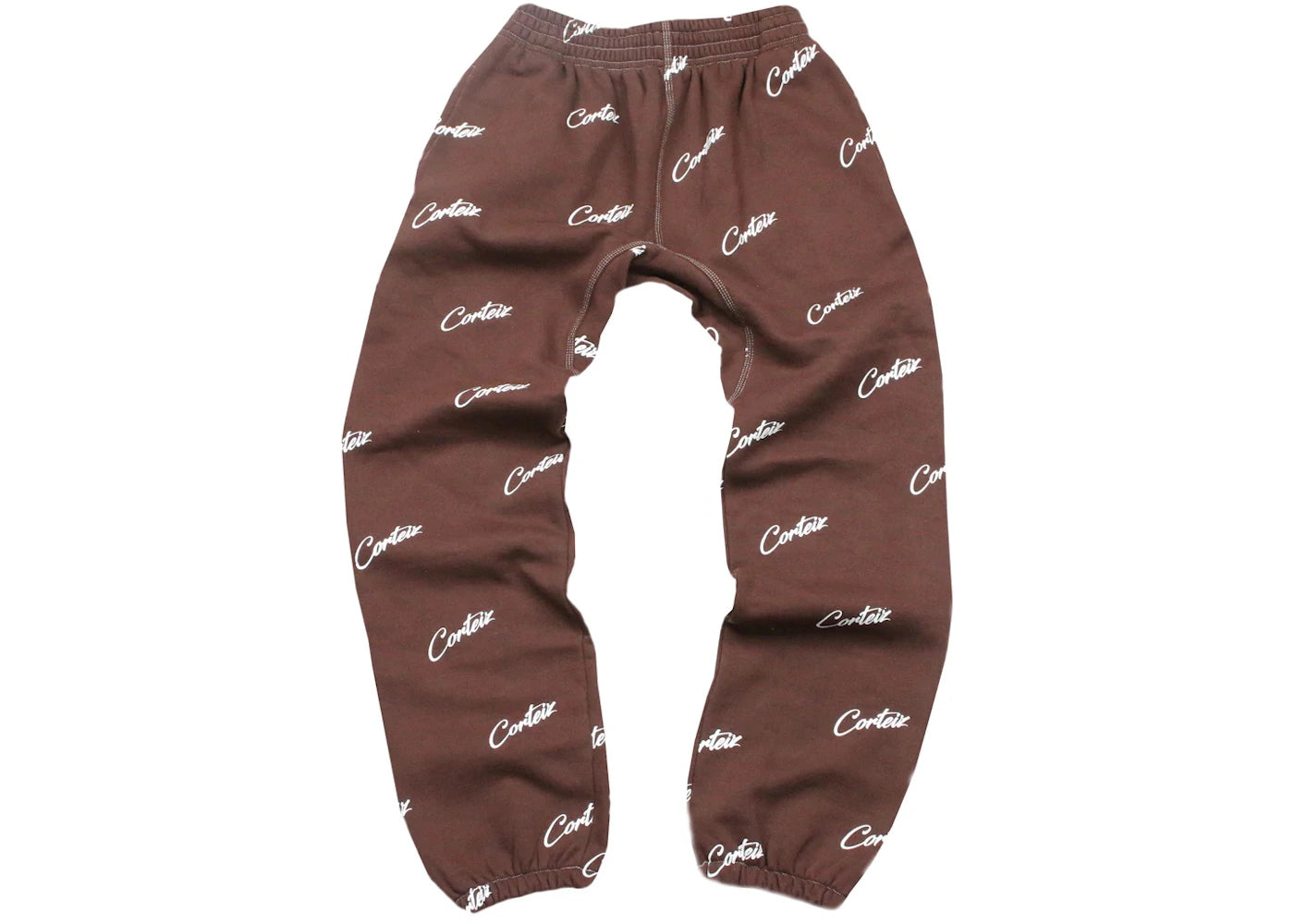 Corteiz All Over Print Joggers Brown