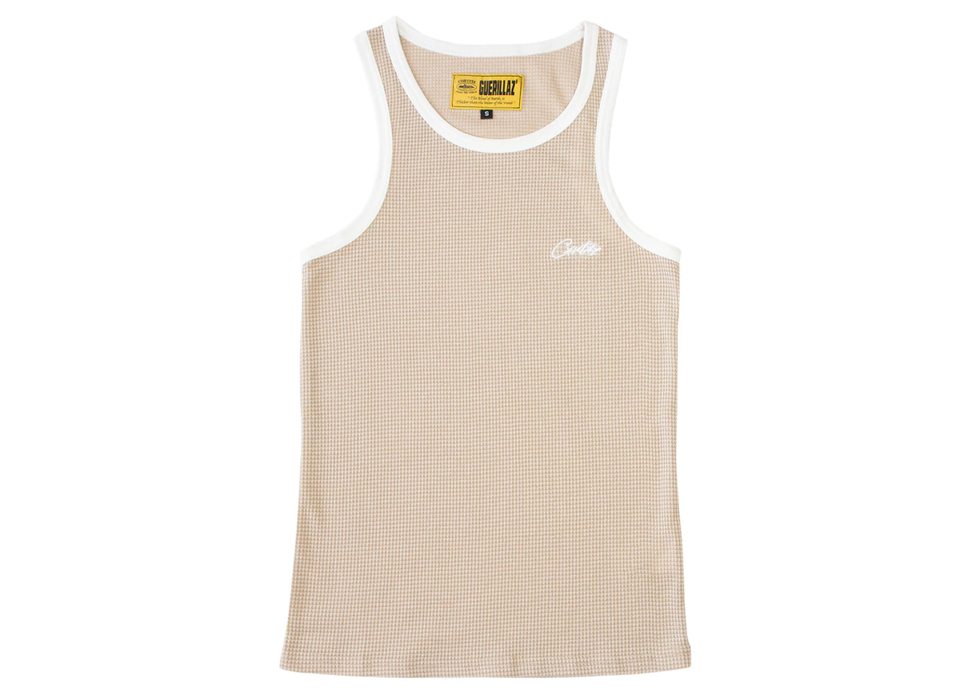 Corteiz Allstarz Contrast Vest Beige/White