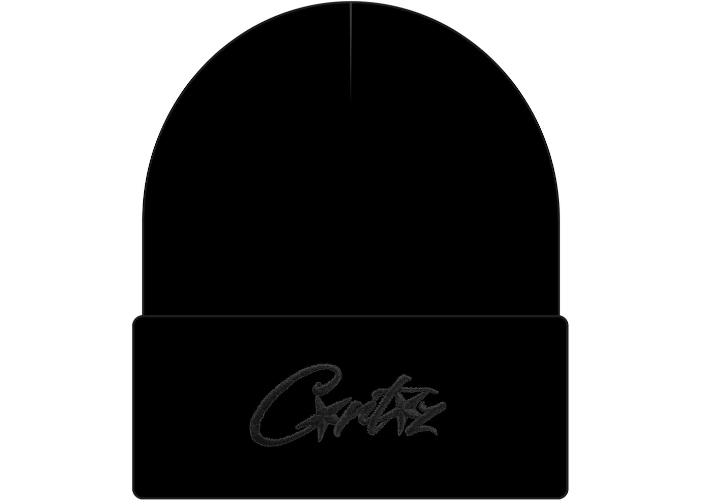 Corteiz Allstarz Folded Beanie Triple Black