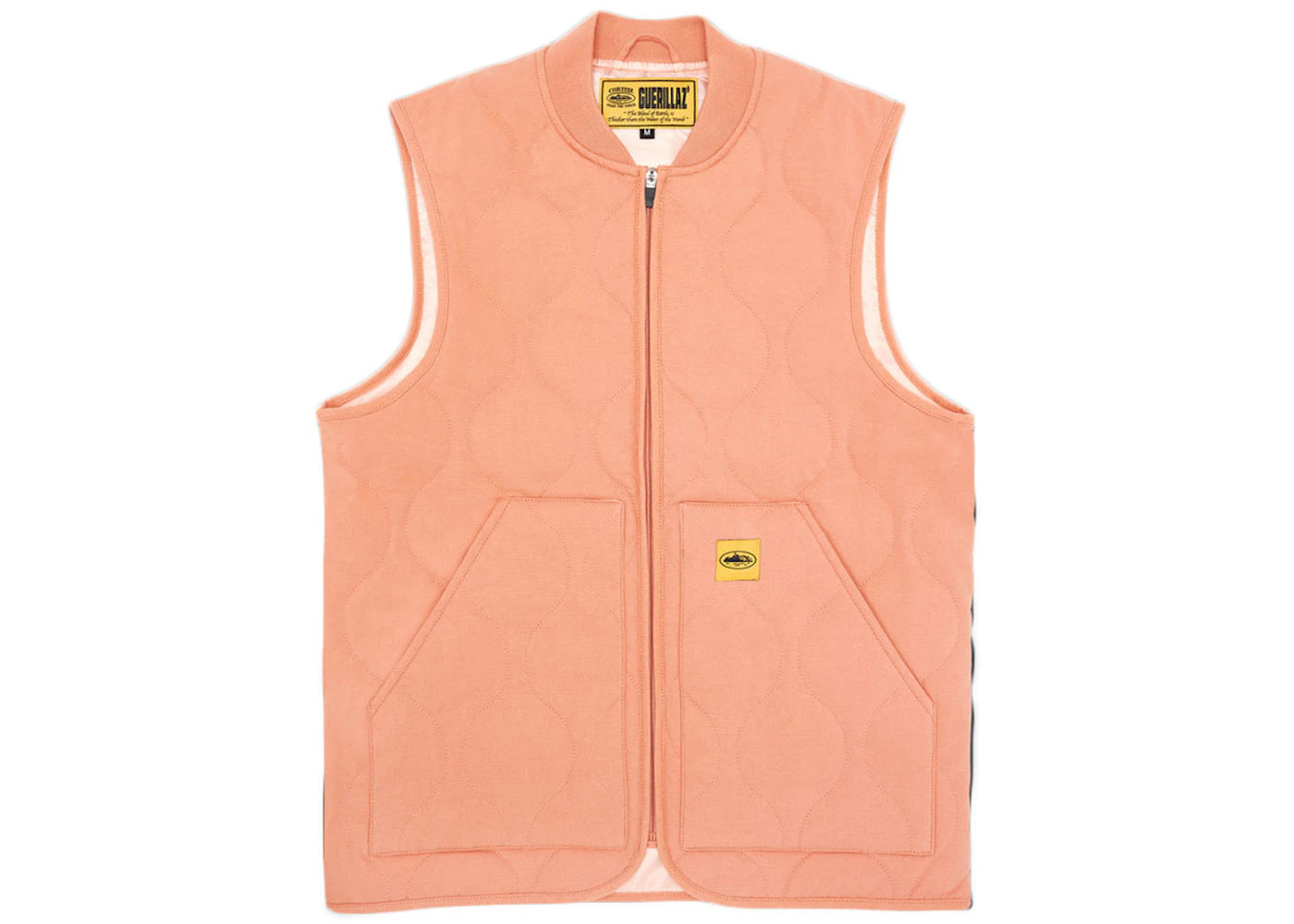 Corteiz Allstarz Padded Gilet Salmon