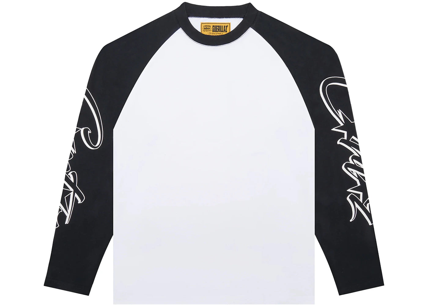 Corteiz Allstarz Raglan L/S Tee White/Black
