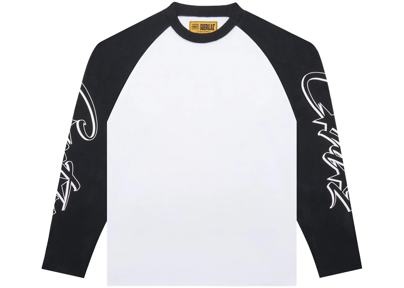 Corteiz Allstarz Raglan Longsleeve White/Black