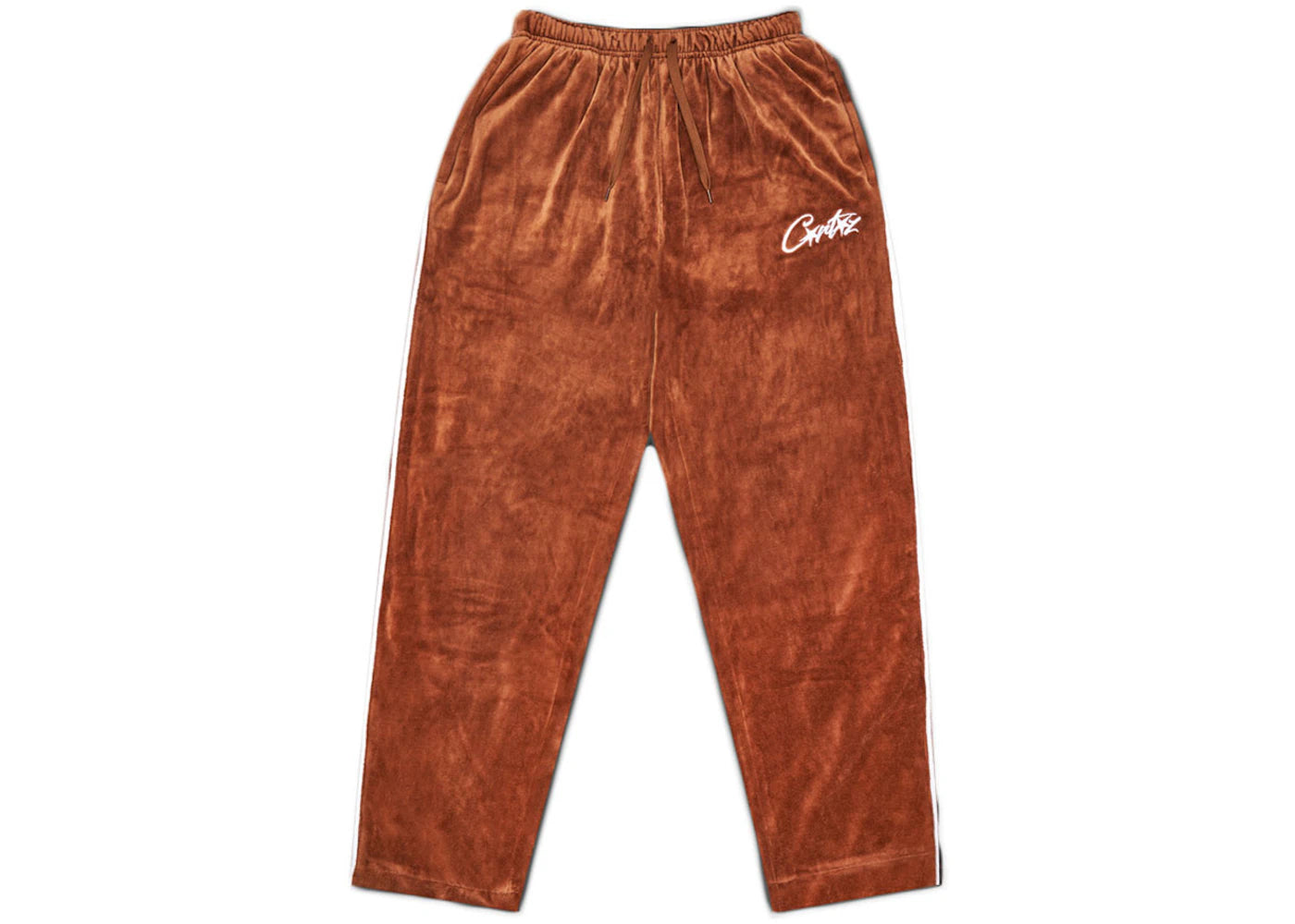 Corteiz Allstarz VVS Velour Bottoms Brown